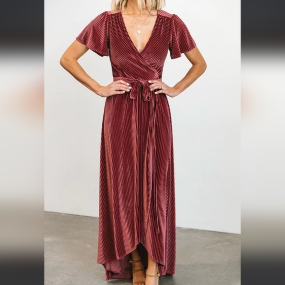 Baltic Born Andi Ribbed Wrap Dress - Picture 5 of 9